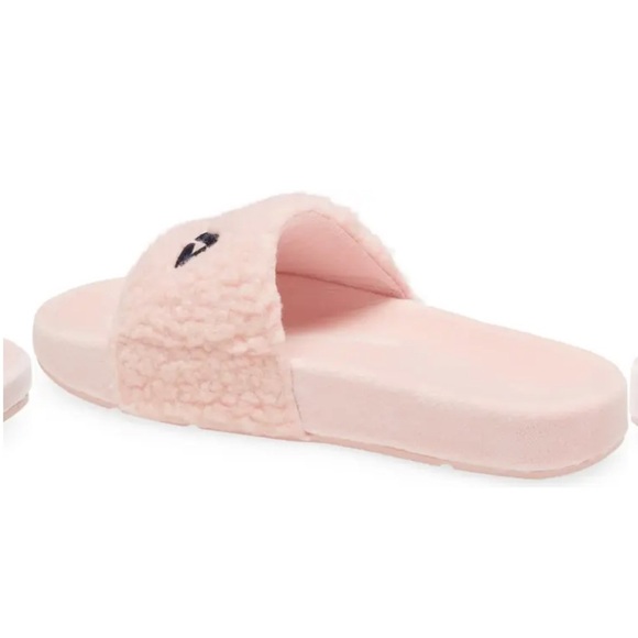 Fila Fuzzy Slide Sandals Pink Sz 11 - Picture 3 of 7